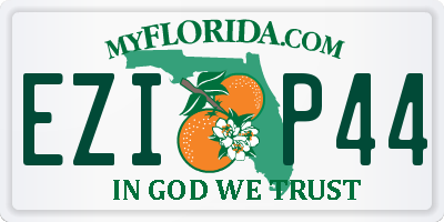 FL license plate EZIP44