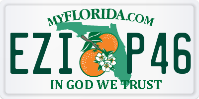 FL license plate EZIP46