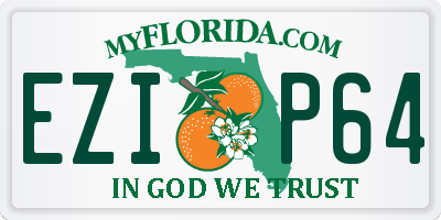 FL license plate EZIP64