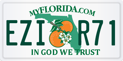 FL license plate EZIR71