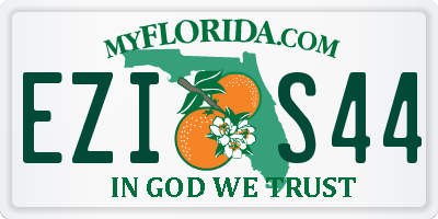 FL license plate EZIS44