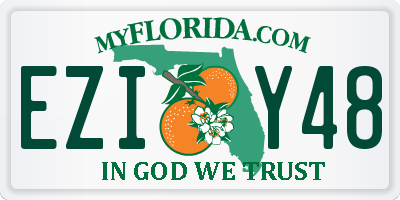 FL license plate EZIY48