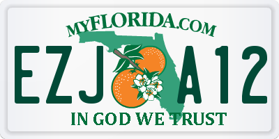 FL license plate EZJA12