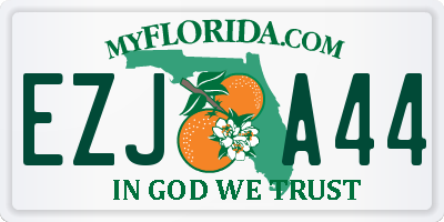FL license plate EZJA44