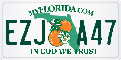 FL license plate EZJA47