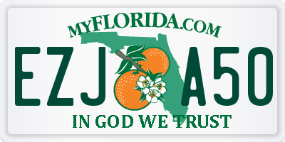 FL license plate EZJA50