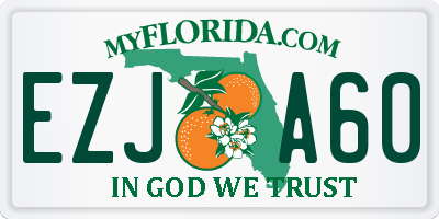 FL license plate EZJA60