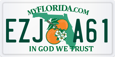FL license plate EZJA61