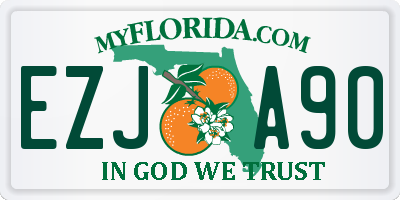 FL license plate EZJA90