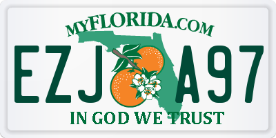 FL license plate EZJA97