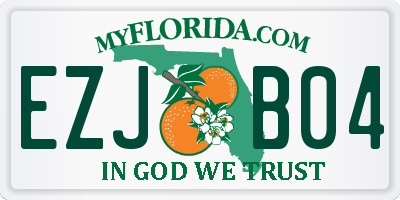 FL license plate EZJB04