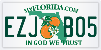 FL license plate EZJB05