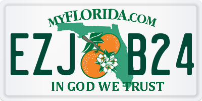 FL license plate EZJB24