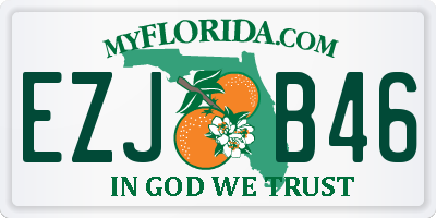 FL license plate EZJB46