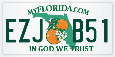 FL license plate EZJB51