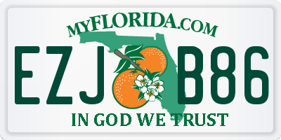 FL license plate EZJB86