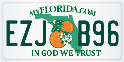 FL license plate EZJB96