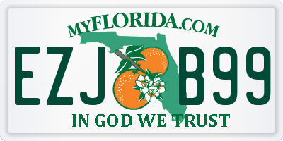 FL license plate EZJB99