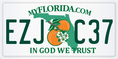 FL license plate EZJC37