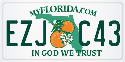 FL license plate EZJC43