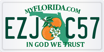 FL license plate EZJC57