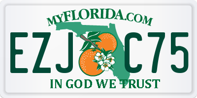 FL license plate EZJC75