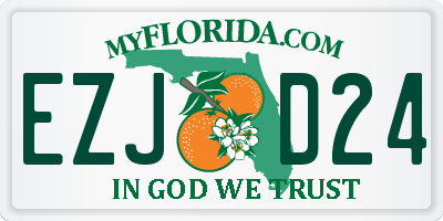 FL license plate EZJD24