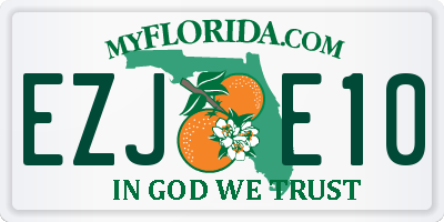 FL license plate EZJE10