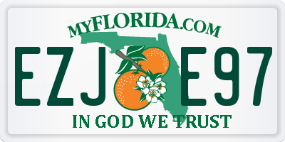 FL license plate EZJE97