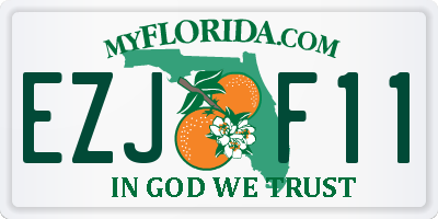 FL license plate EZJF11
