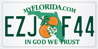 FL license plate EZJF44