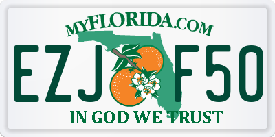 FL license plate EZJF50