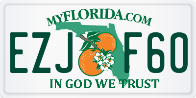 FL license plate EZJF60