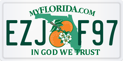FL license plate EZJF97