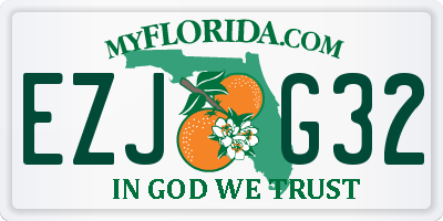 FL license plate EZJG32