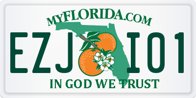 FL license plate EZJI01