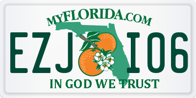 FL license plate EZJI06