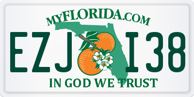 FL license plate EZJI38
