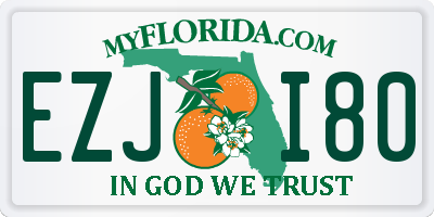 FL license plate EZJI80