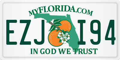 FL license plate EZJI94