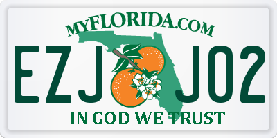 FL license plate EZJJ02