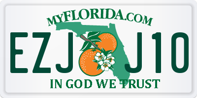 FL license plate EZJJ10