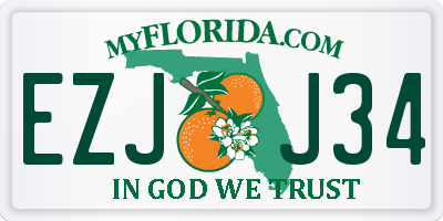 FL license plate EZJJ34