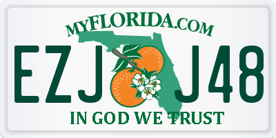 FL license plate EZJJ48