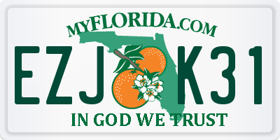 FL license plate EZJK31