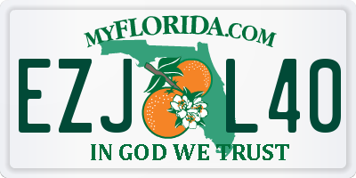 FL license plate EZJL40
