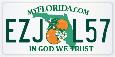 FL license plate EZJL57
