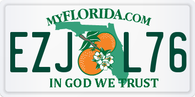 FL license plate EZJL76