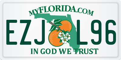 FL license plate EZJL96