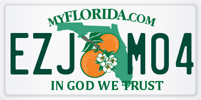 FL license plate EZJM04